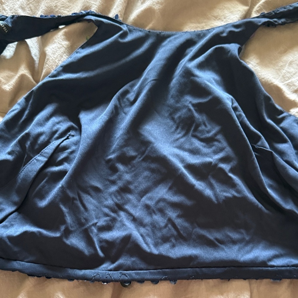Adrianna Papell Midnight Sequin Crop Top size 10 - Picture 8 of 8
